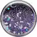 Front. PopSockets - PopGrip Cell Phone Grip & Stand - Tidepool Galaxy Purple.