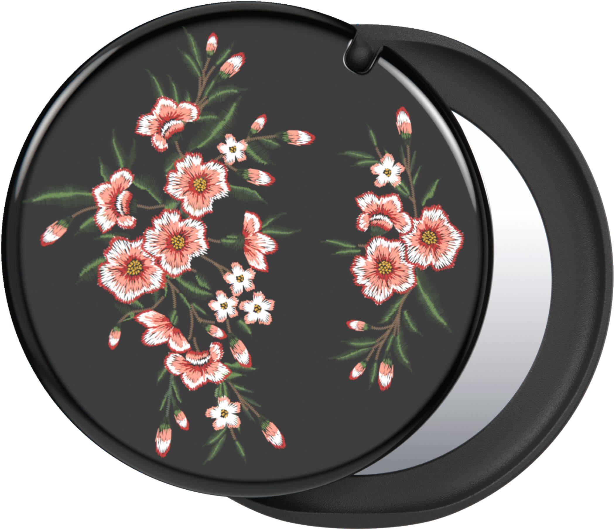 Left View: PopSockets - PopGrip Luxe Cell Phone Grip & Stand - PopMirror Pink Blossom