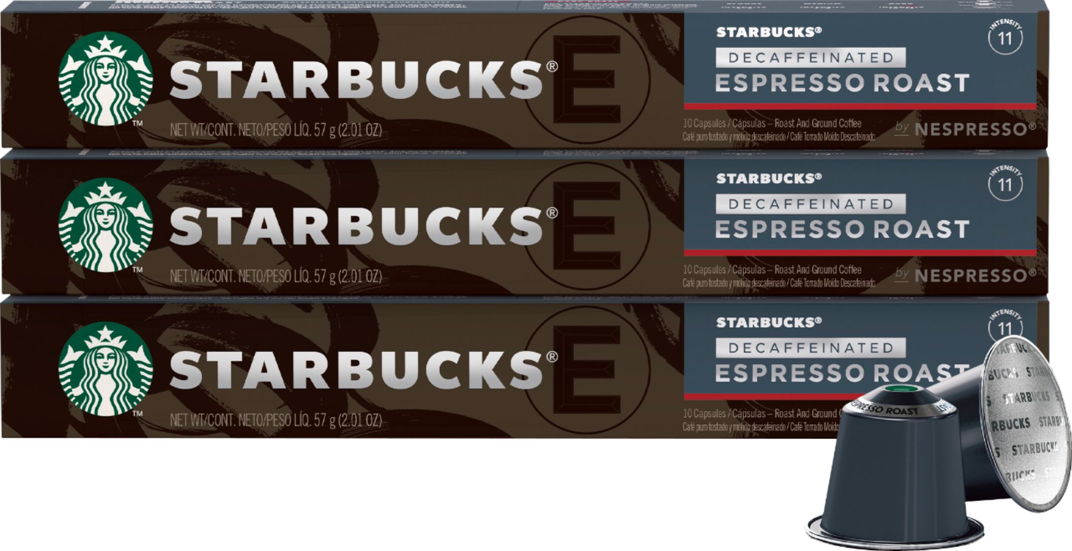 Capsules Starbucks compatibles Nespresso® - 10 capsules Espresso Roast