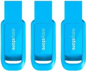 WD - Easystore 32GB USB 2.0 Flash Drives (3-Pack) - Blue - Front_Zoom
