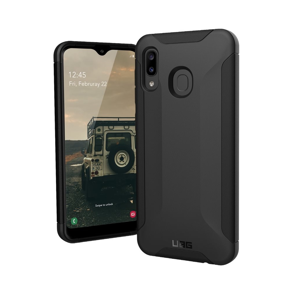 Angle View: UAG - Case for Samsung Galaxy A20 - Black