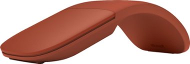 Microsoft - Arc Wireless BlueTrack Ambidextrous Mouse - Poppy Red - Front_Zoom