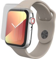 ZAGG - InvisibleShield Ultra Clear+ Antimicrobial Screen Protector for Apple Watch Series 4/5/SE/SE 2nd Gen Series 6 40mm - Clear - Angle_Zoom