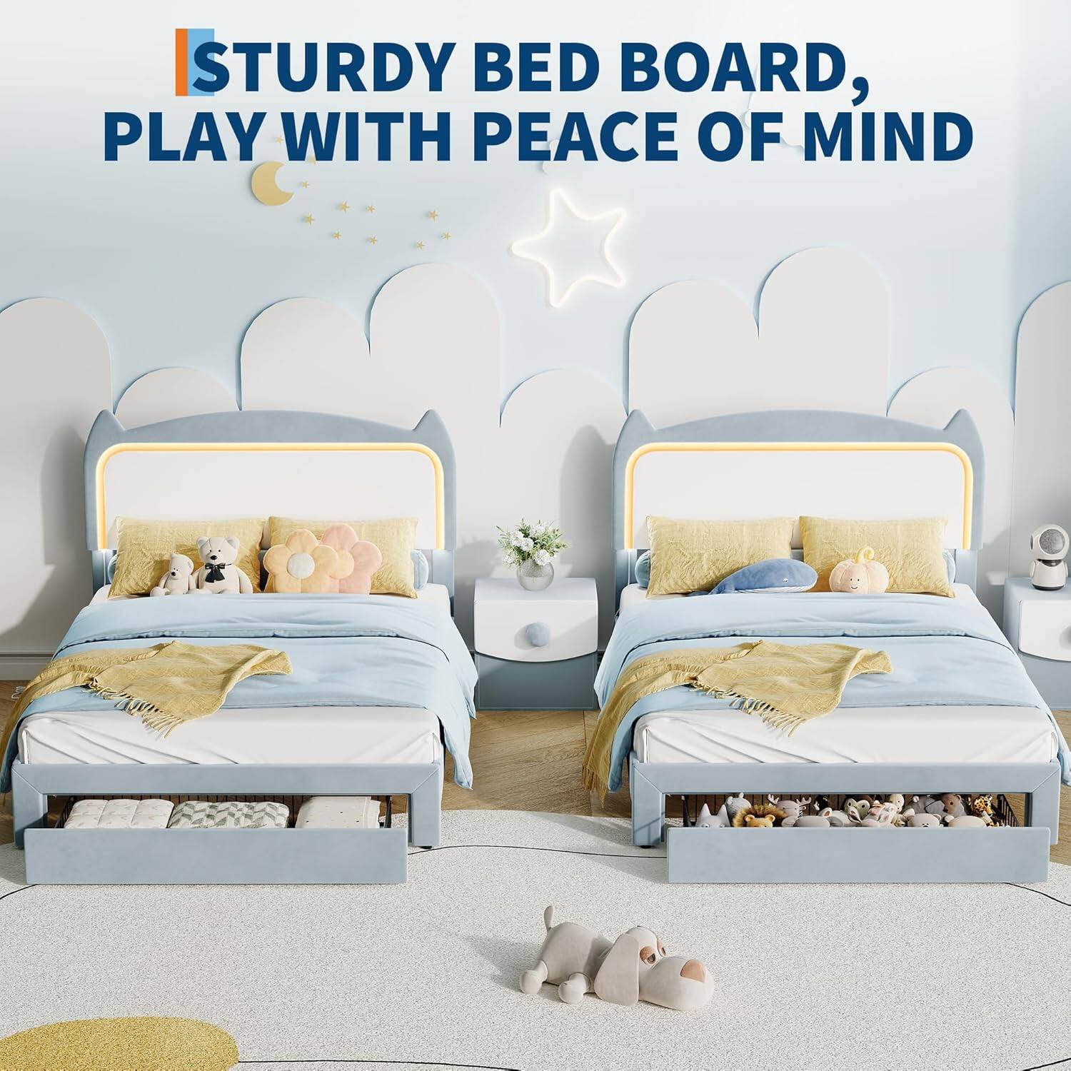 STURDY BED BOARD, PLAY WITH PEACE OF MIND