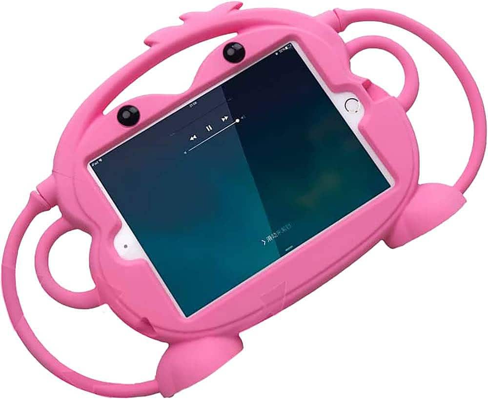 Alt View 12. SaharaCase - Monkey KidProof Case for Apple® iPad® mini (5th Generation 2019) and iPad® mini 4 - Pink.