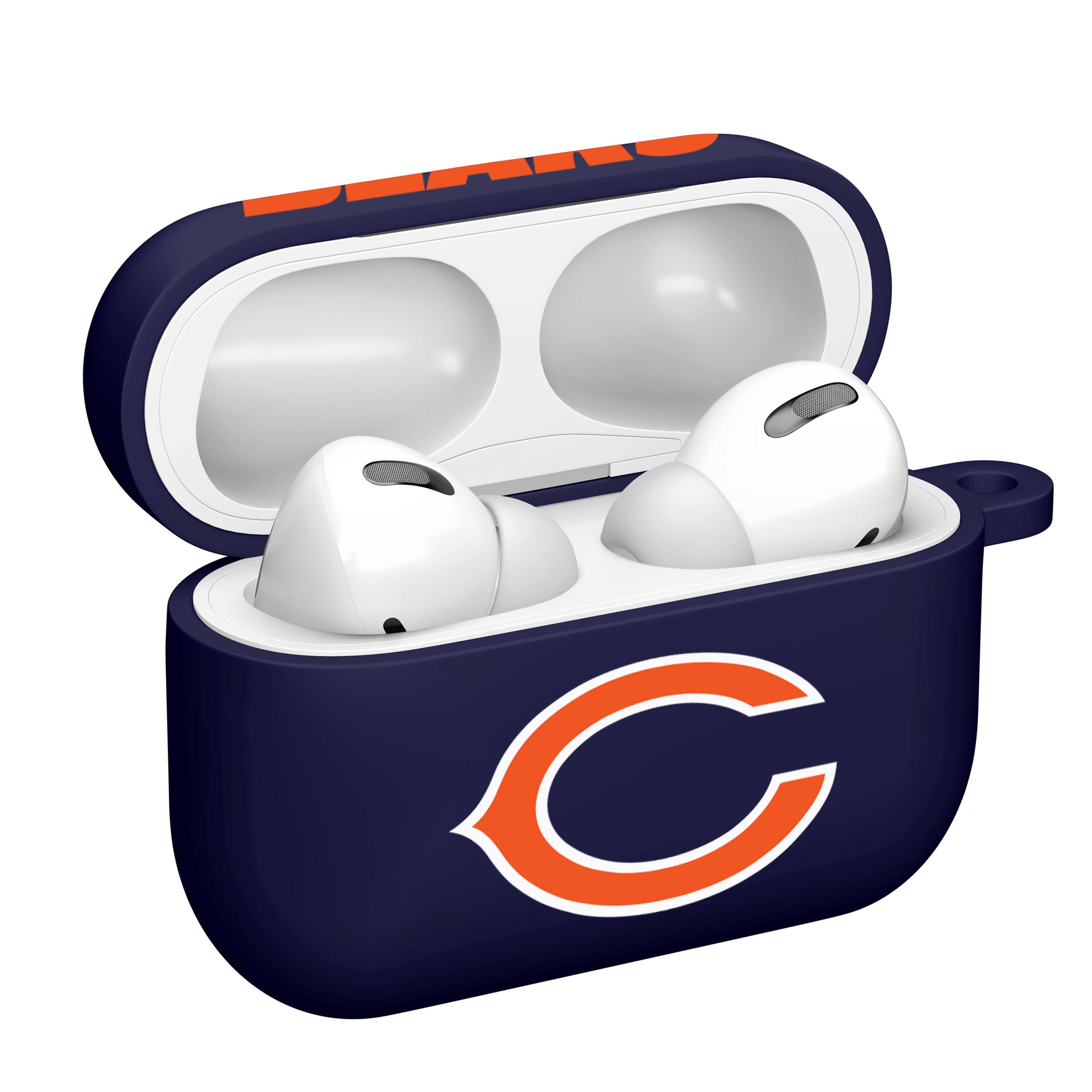 Alt View 1. Artinian - Chicago Bears AirPods Pro Silicone Case Cover - Navy.