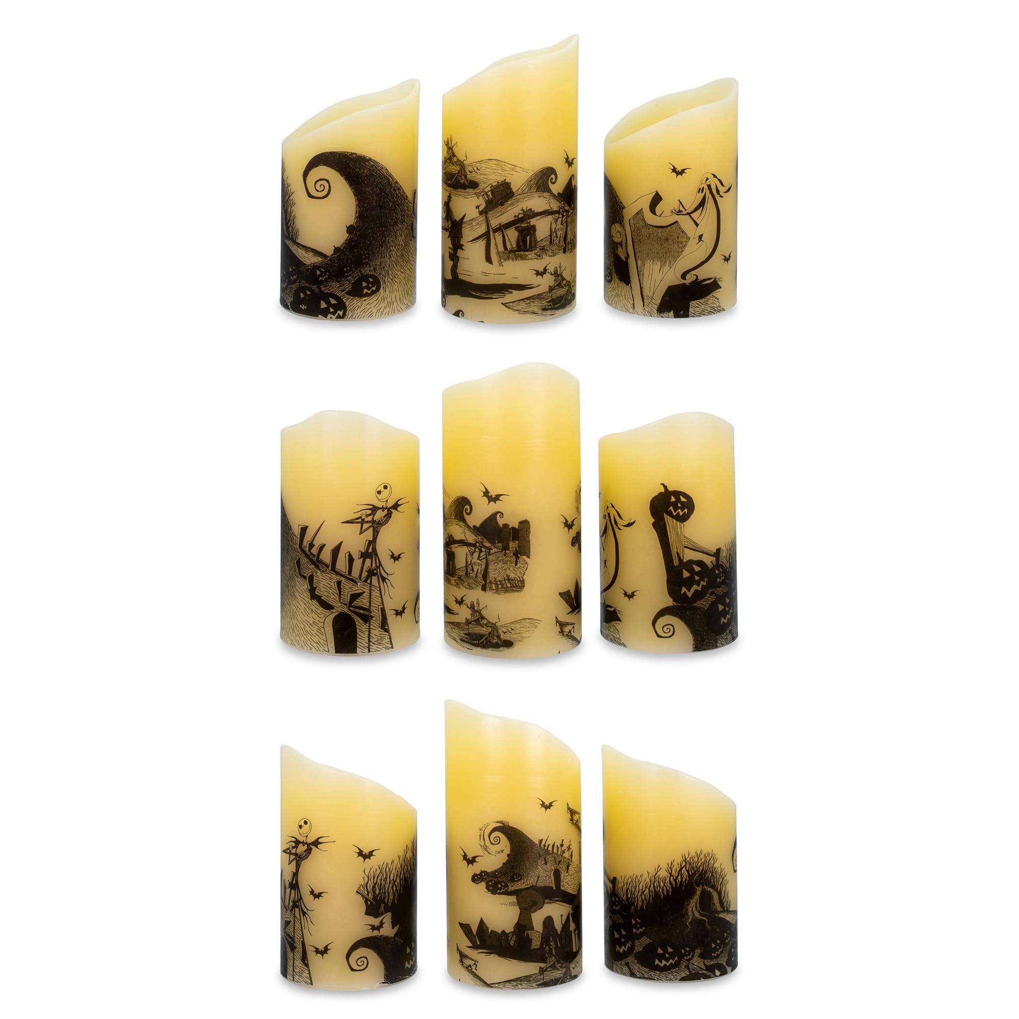 Alt View 2. Disney - Disney Nightmare Before Christmas LED Flickering Flameless Candles | Set of 3 - Black.
