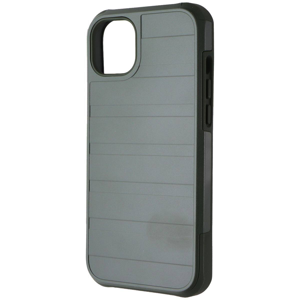 Front. Verizon - Verizon Rugged Dual Layer Case for Apple iPhone 14 Plus - Murky Green - Green.
