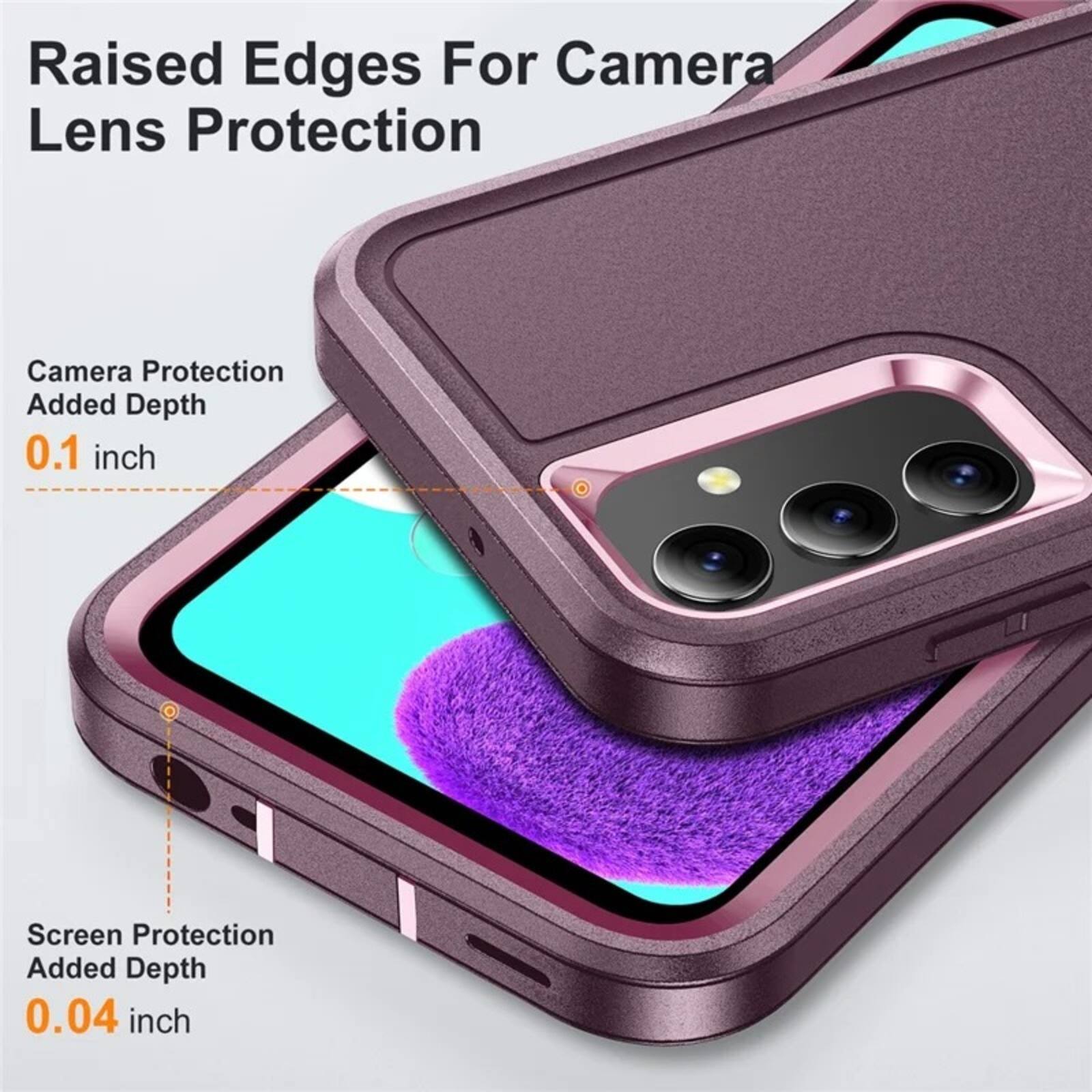 Raised Edges For Camera Lens Protection

Camera Protection Added Depth 0.1 inch

Screen Protection Added Depth 0.04 inch
