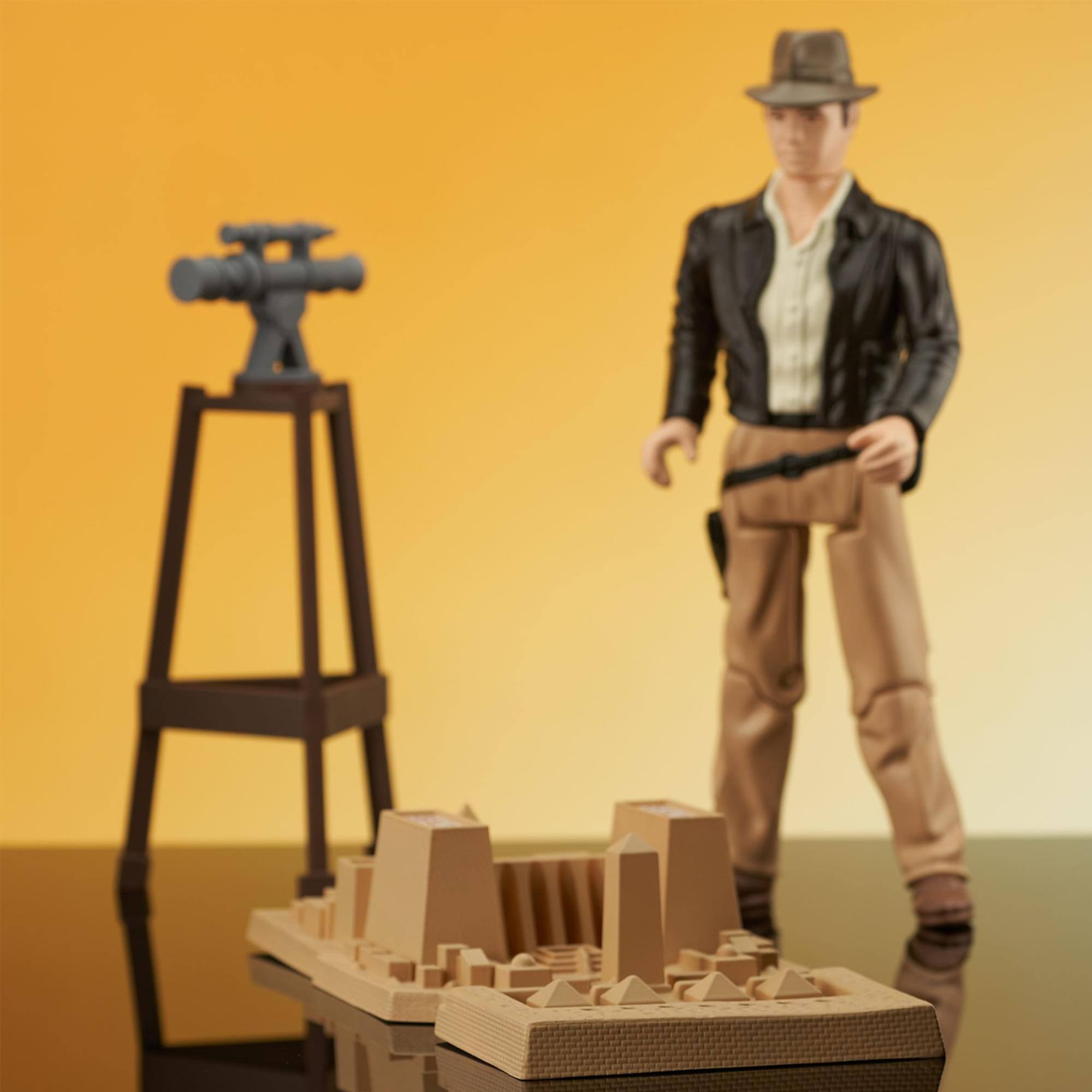 Alt View 10. Diamond Select Toys - Indiana Jones Exclusive Jumbo Figure Playset - Brown.