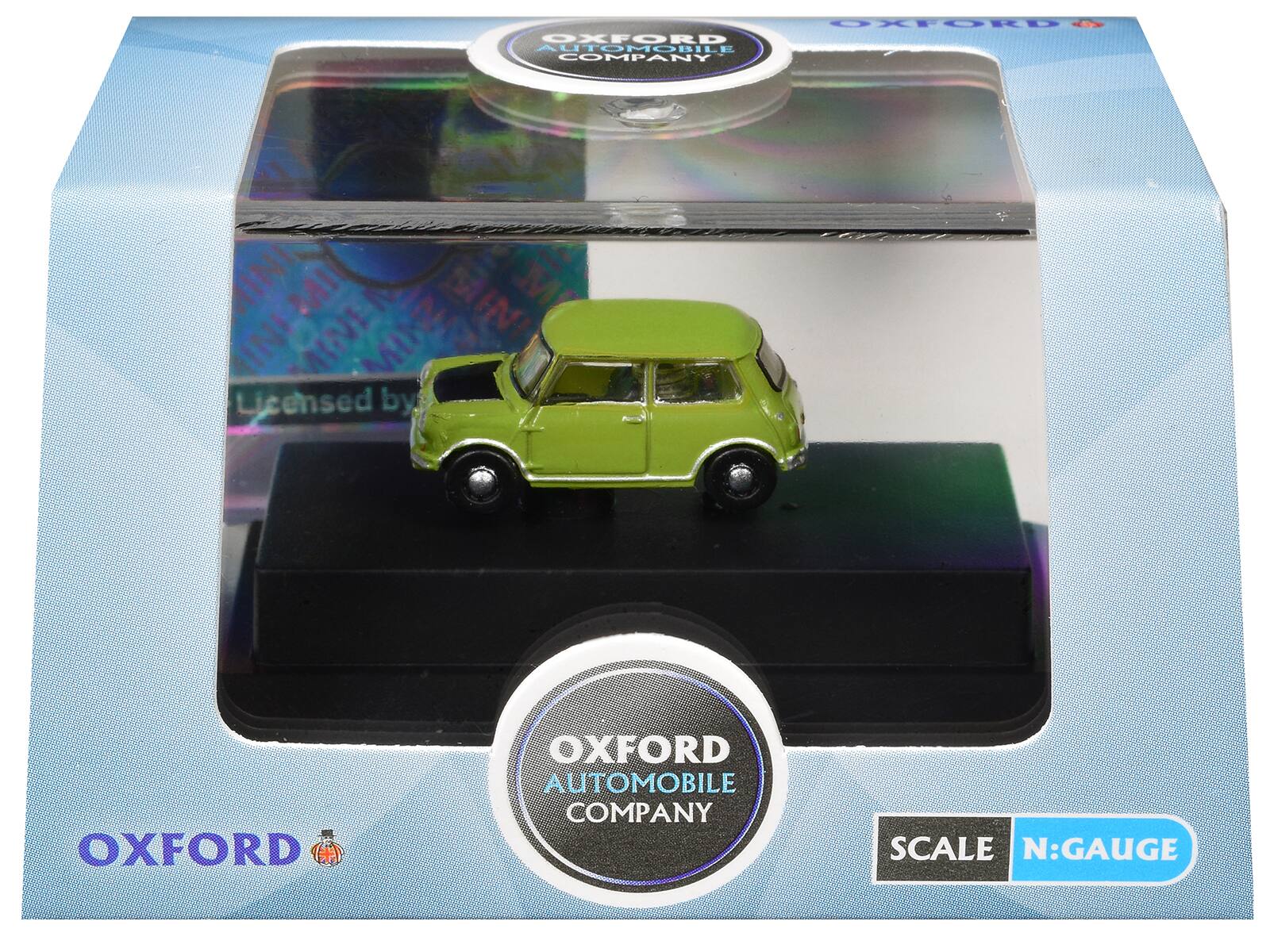 OXFORD  
OXFORD AUTOMOBILE COMPANY  
MINI  
Licensed by OXFORD  
OXFORD AUTOMOBILE COMPANY  
SCALE N:GAUGE