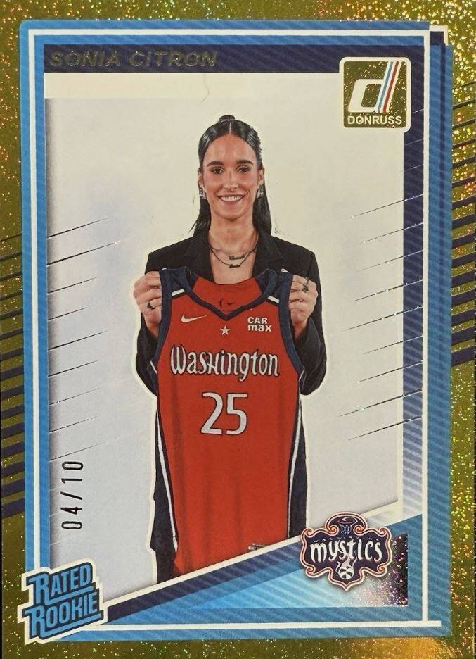 SONIA CITRON  
0 DONRUSS 04/10  
RATED ROOKIE  
CAR max  
Washington 25  
mystics
