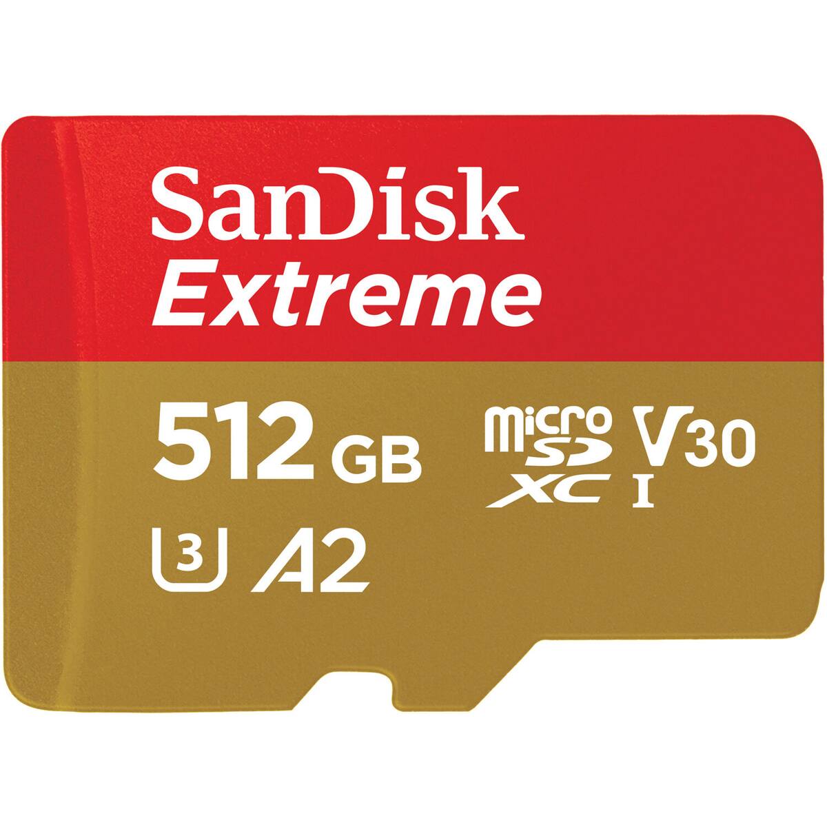 SanDisk Extreme 512 GB microSDXC I V30 A2