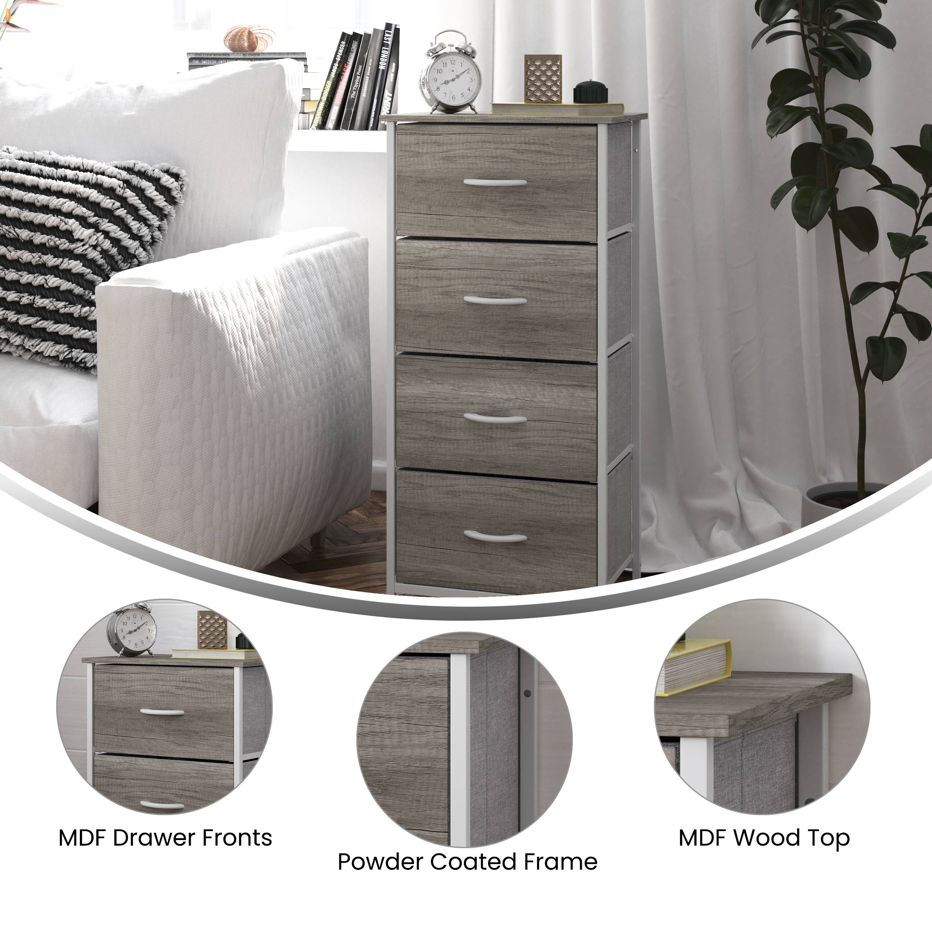 MDF Drawer Fronts Powder Coated Frame MDF Wood Top