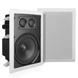 Pyle - 6.5'' Home In-Wall / Ceiling Speakers - Black