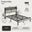 Product Size:

* Full Size: 54.4" x 82.5" x 41.5"
* King Size: 76.5" x 87.5" x 41.5"
* Queen Size: 60.4" x 87.5" x 41.5"