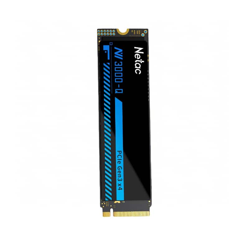 Netac - NV3000-Q 512GB M.2 NVMe PCIe 3.0 SSD, Up to 3400MB/s Read, SLC Cache, Heatsink