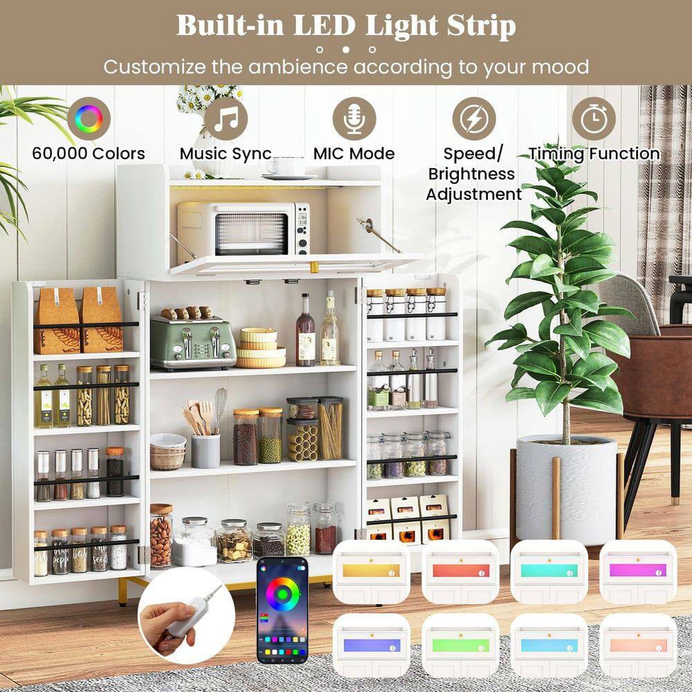 Built-in LED Light Strip  
Customize the ambience according to your mood  

- 60,000 Colors  
- Music Sync  
- MIC Mode  
- Speed/ Timing Function  
- Brightness Adjustment