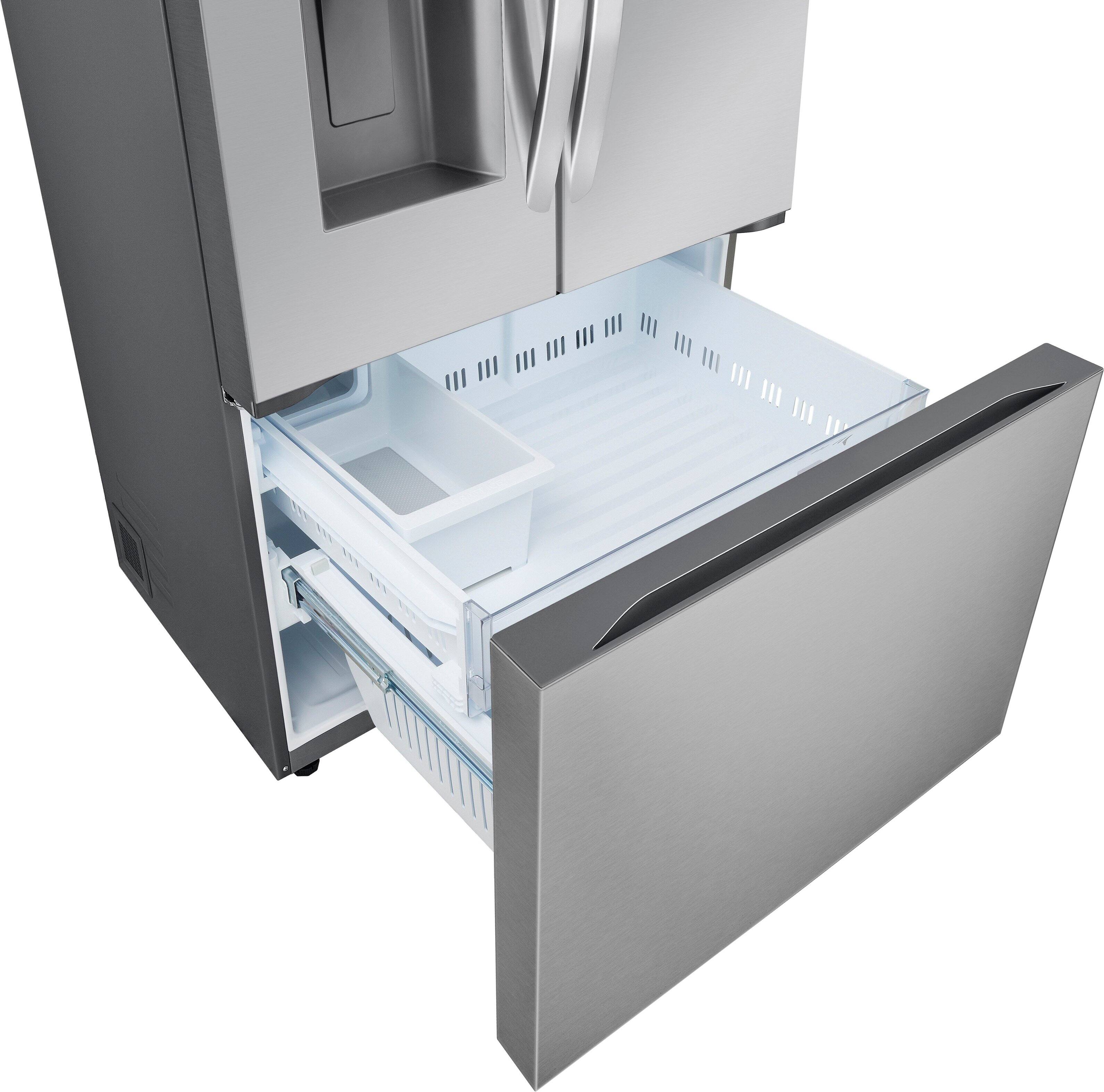 Alt View 14. LG - 30.7 Cu. Ft. French Door Smart Refrigerator with Tall Ice and Water Dispenser - PrintProof Stainless Steel.