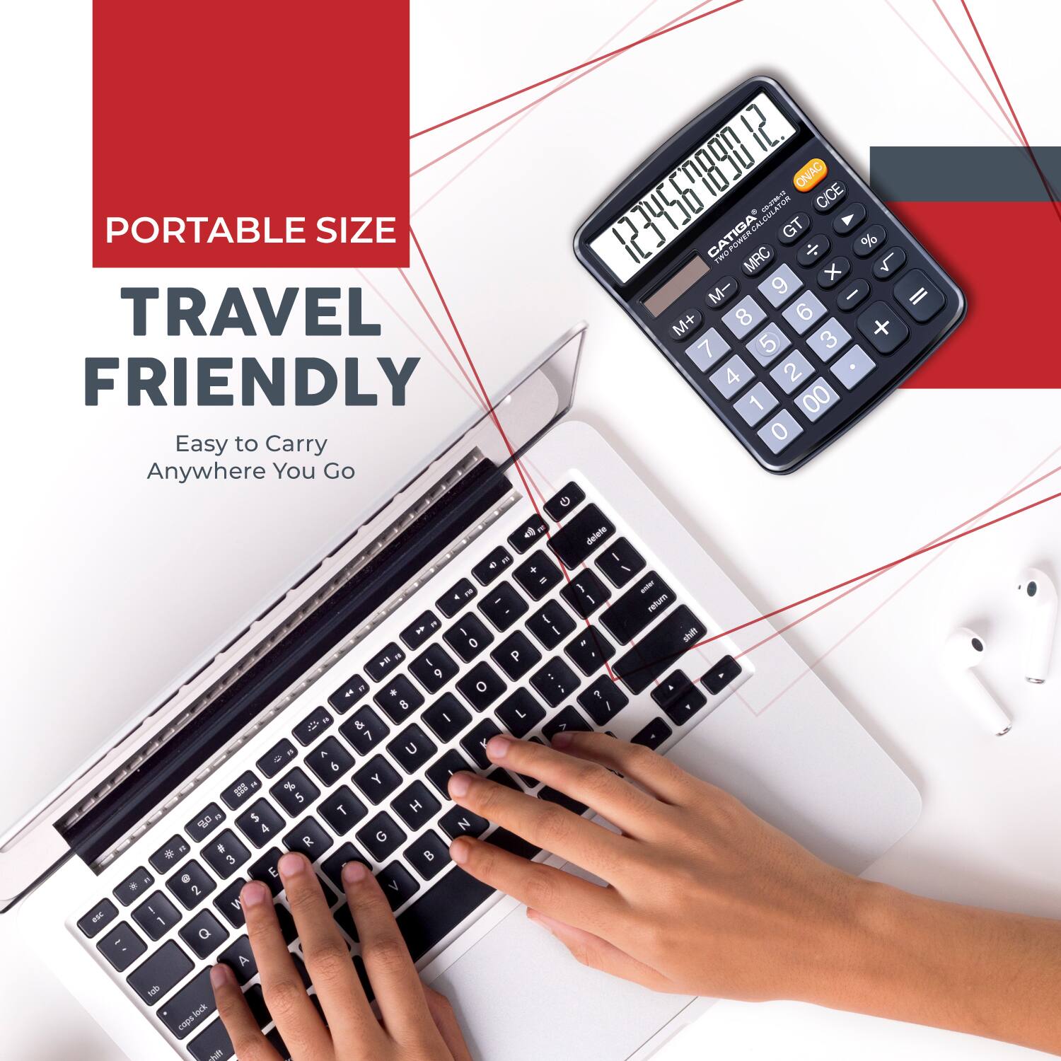 12. ONAC PORTABLE SIZE  
CATIGA MRC e R GT  
CICE % 4 x M- 9 I II TRAVEL M+ 8 6 + 7 5 3 FRIENDLY 4 2 1 00 0  
Easy to Carry Anywhere You Go  
delete I ++ / - F 1 - - I return a . I 1 I I shafe 0 . # . I P : - - . O ; ? 8 i I L - & . 7 U K - E " % Y EES 5 1 H " a 4 N R G . - 3 . E I . 2 V 1 W - I Q - A N block cnpe