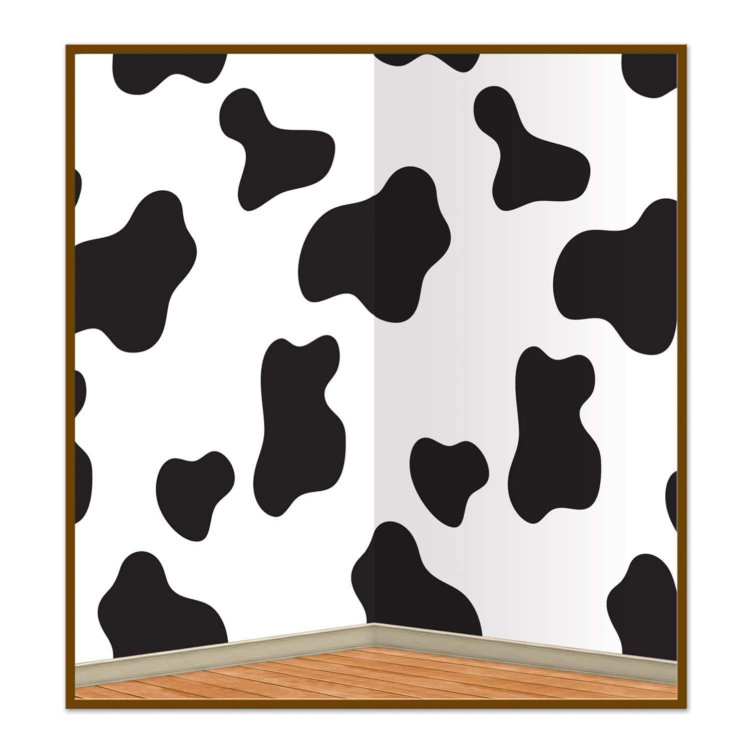 The Beistle Company - Cow Print Backdrop (Pack of 6) - Multicolor