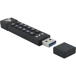Apricorn - 128GB Aegis Secure Key 3z USB 3.1 Flash Drive - 128 GB - USB 3.1 - 77 MB/s Read Speed - 72 MB/s Write Speed - Unknown