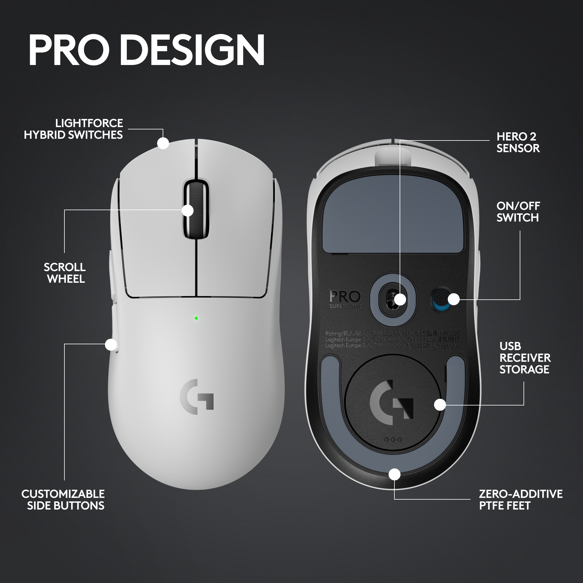 Logicool G PRO X SuperLight 白 新品未開封（未開封 G PRO X