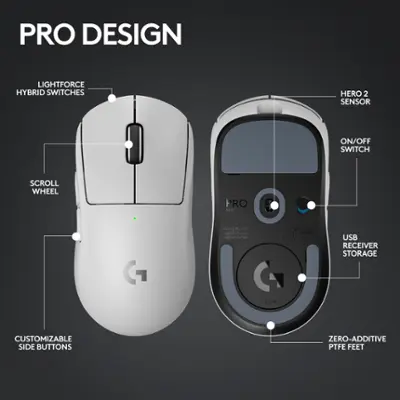 GPRO X SUPERLIGHT2 ホワイト Logitech G PRO X SUPERLIGHT 2 LIGHTSPEED Lightweight