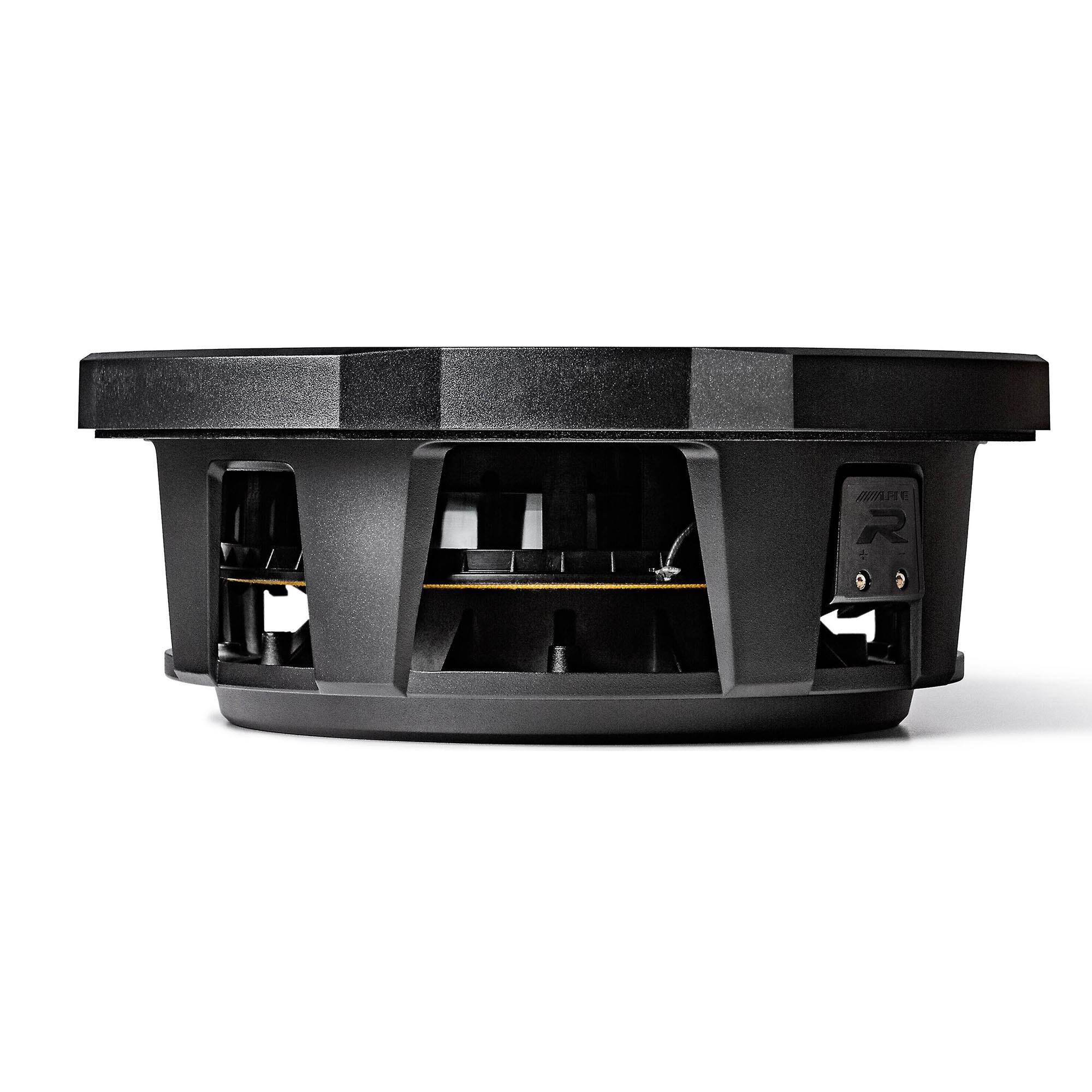 Alt View 1. Alpine - Alpine RS-W10D2 10-inch R-Series Shallow Subwoofer with Dual 2-Ohm Voice Coils - Black/Gray.