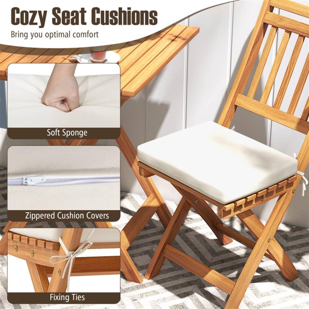 Cozy Seat Cushions  
Bring you optimal comfort

- Soft Sponge
- Zippered Cushion Covers
- Fixing Ties