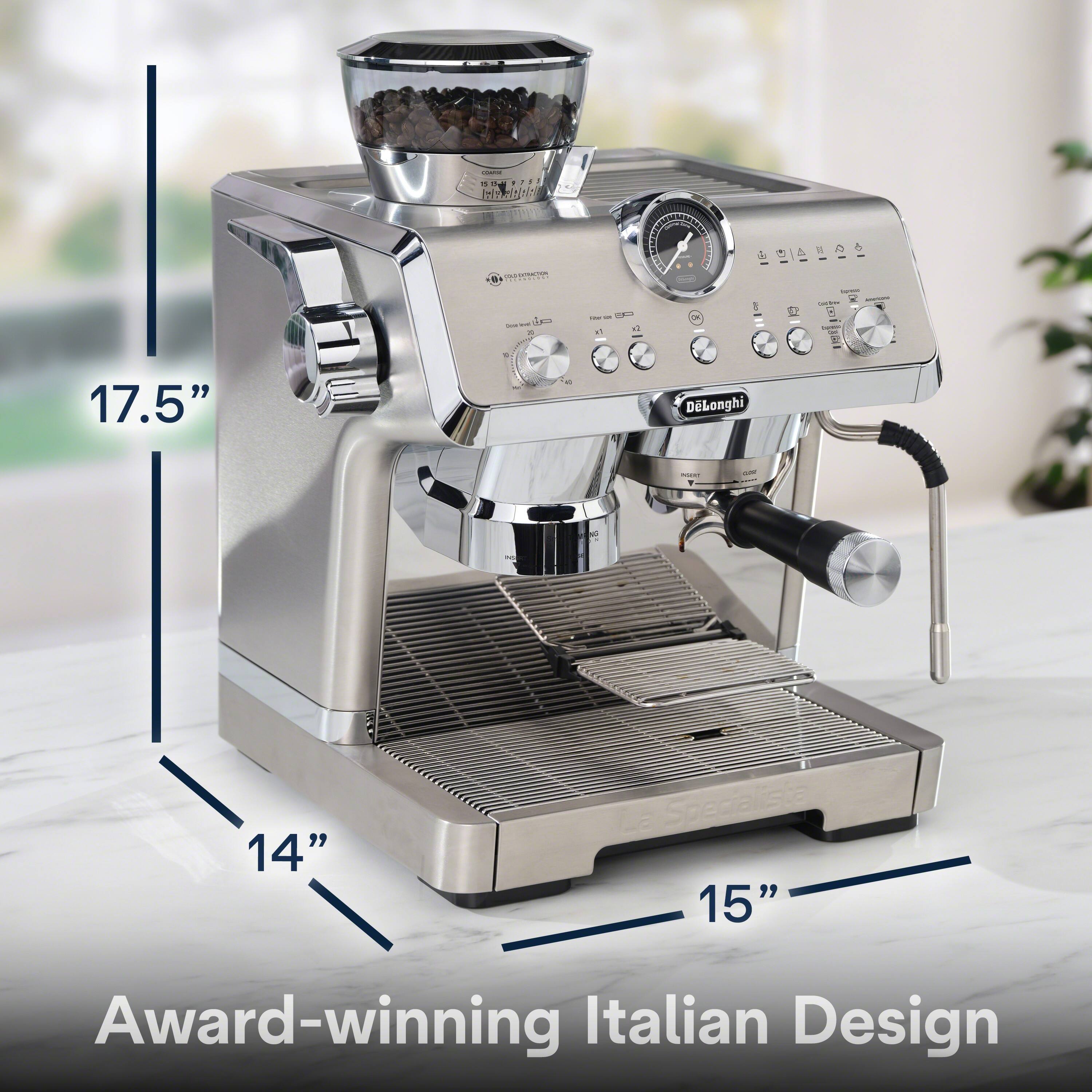 10 - nnNc | de 1 E IE HARDIE & W A = - 1 - C 17.5" DLonghi - 14" Specialista 15" Award-winning Italian Design