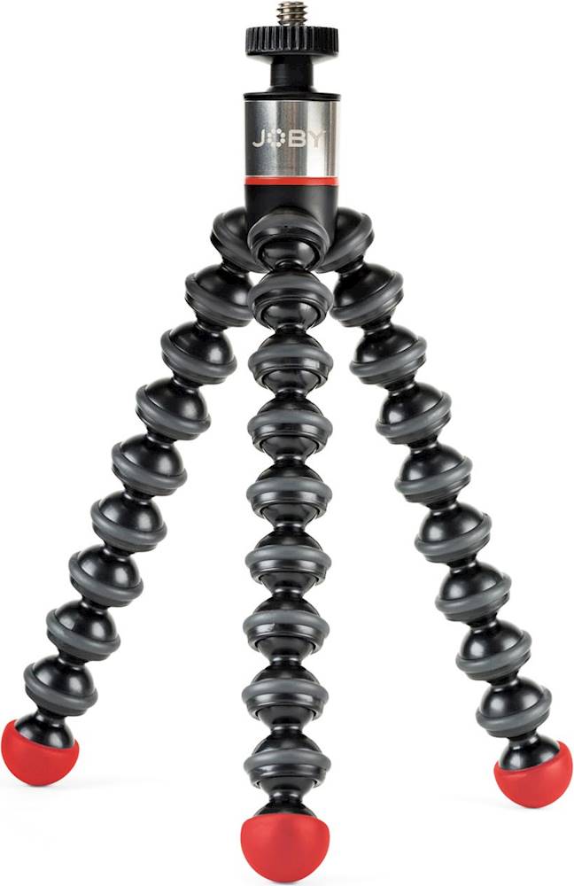 Angle View: JOBY - Gorillapod Magnetic 325 Tripod - Black/Red/Charcoal