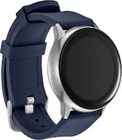 Modal™ - Silicone Watch Band for Samsung Galaxy Watch, Galaxy Watch3, Galaxy Watch4, Galaxy Active, and Galaxy Active 2 - Navy - Angle_Zoom