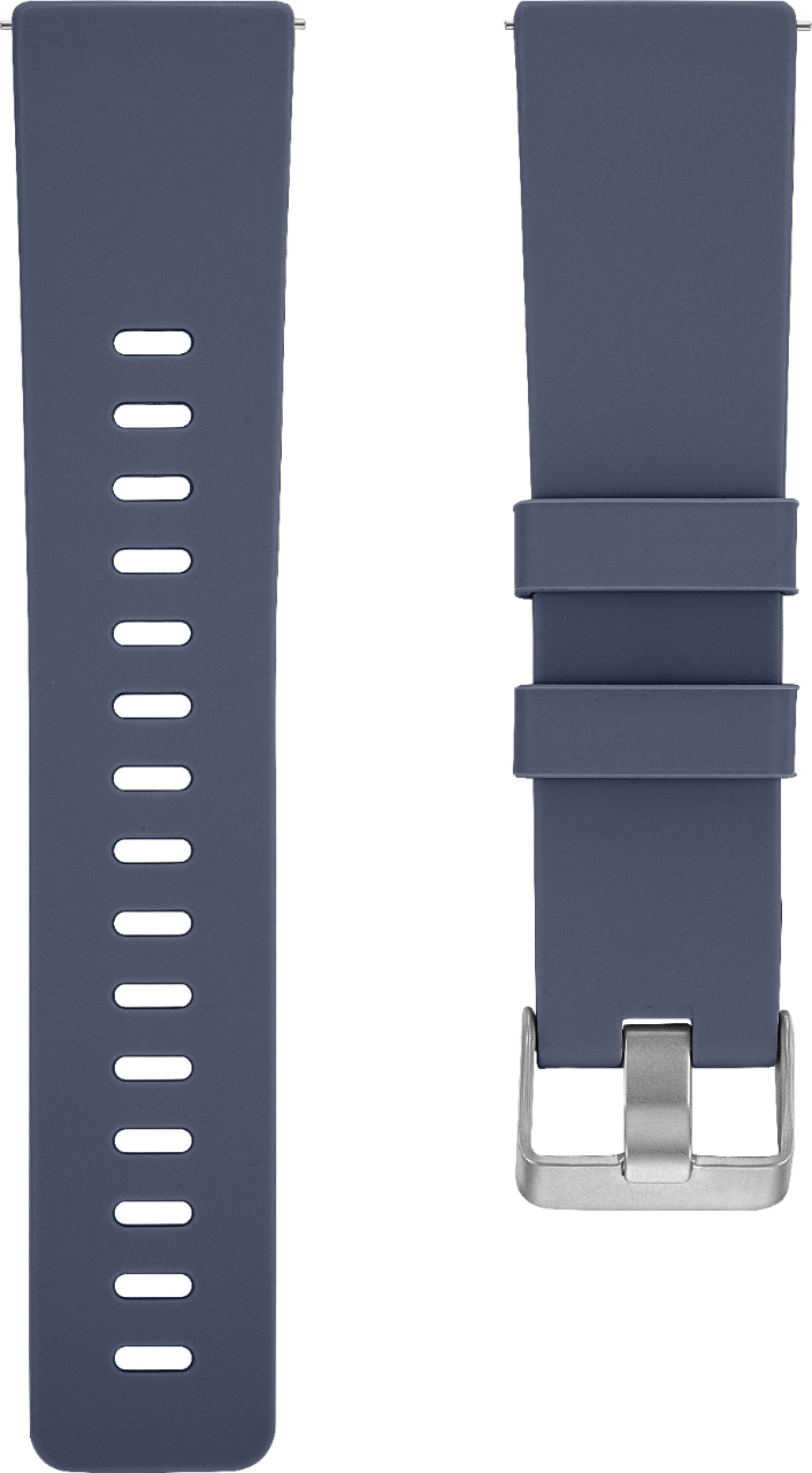 Alt View 11. Modal™ - Silicone Watch Band for Fitbit Versa 2, Fitbit Versa, and Fitbit Versa Lite - Navy Blue.