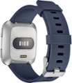 Alt View Zoom 12. Modal™ - Silicone Watch Band for Fitbit Versa 2, Fitbit Versa and Fitbit Versa Lite - Navy Blue.