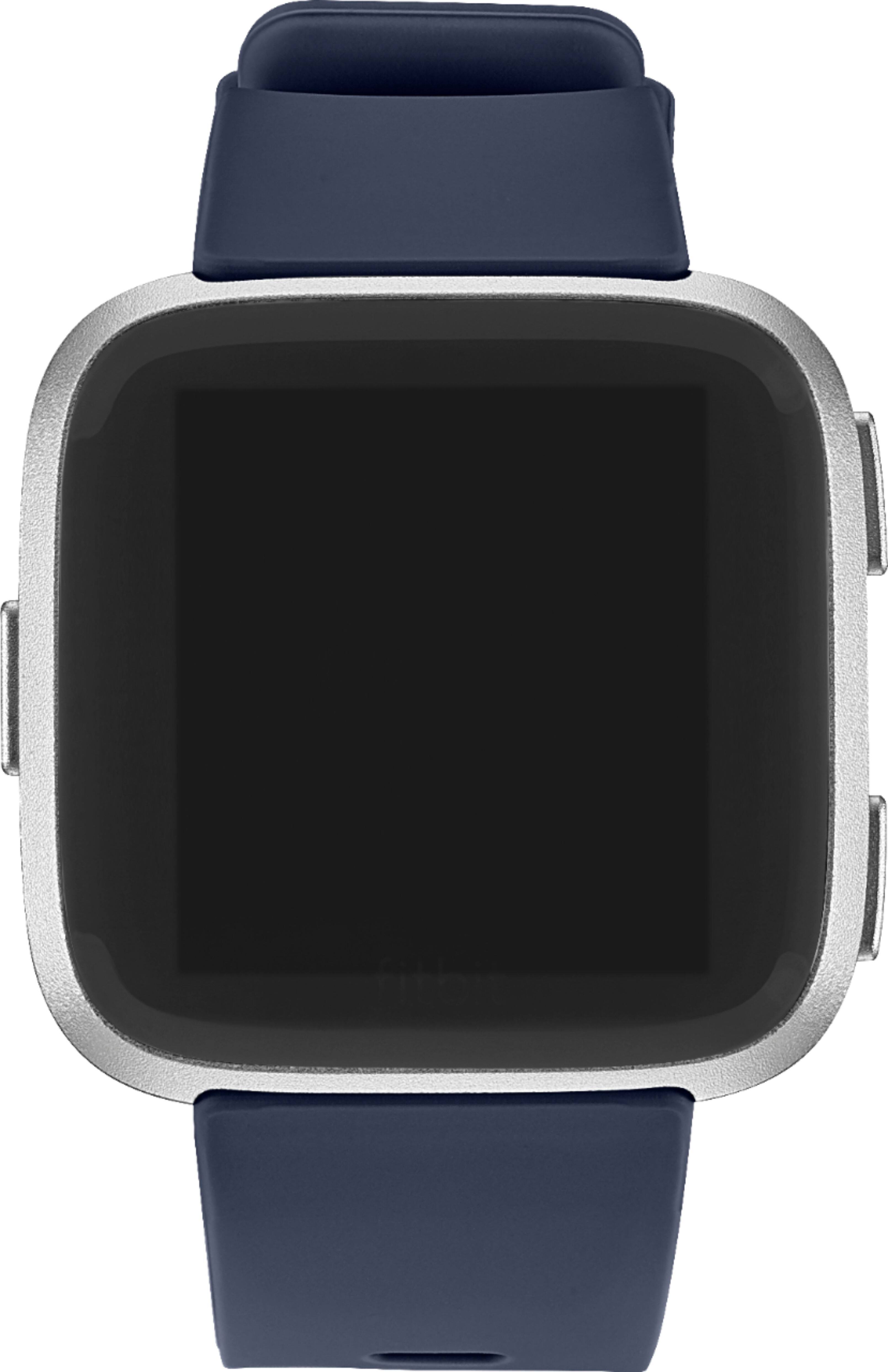 Alt View 13. Modal™ - Silicone Watch Band for Fitbit Versa 2, Fitbit Versa, and Fitbit Versa Lite - Navy Blue.