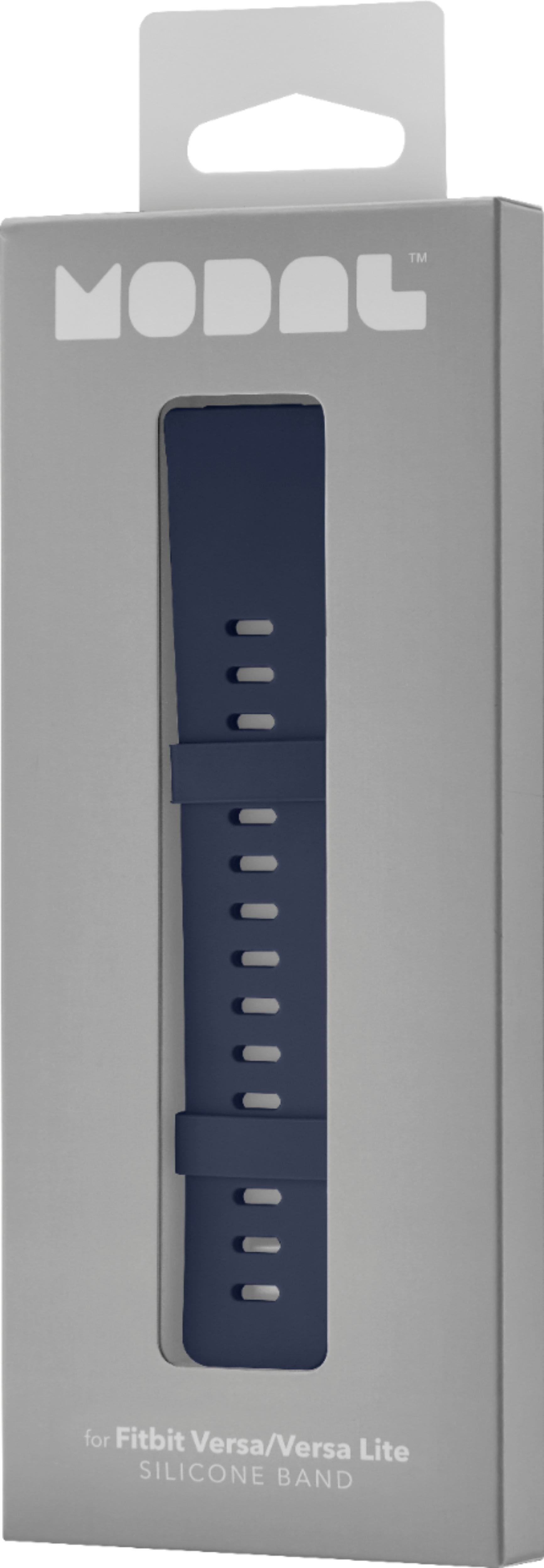 Alt View 14. Modal™ - Silicone Watch Band for Fitbit Versa 2, Fitbit Versa, and Fitbit Versa Lite - Navy Blue.