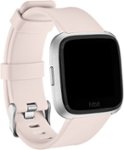 Angle Zoom. Modal™ - Silicone Watch Band for Fitbit Versa 2, Fitbit Versa, and Fitbit Versa Lite - Pink Sand.