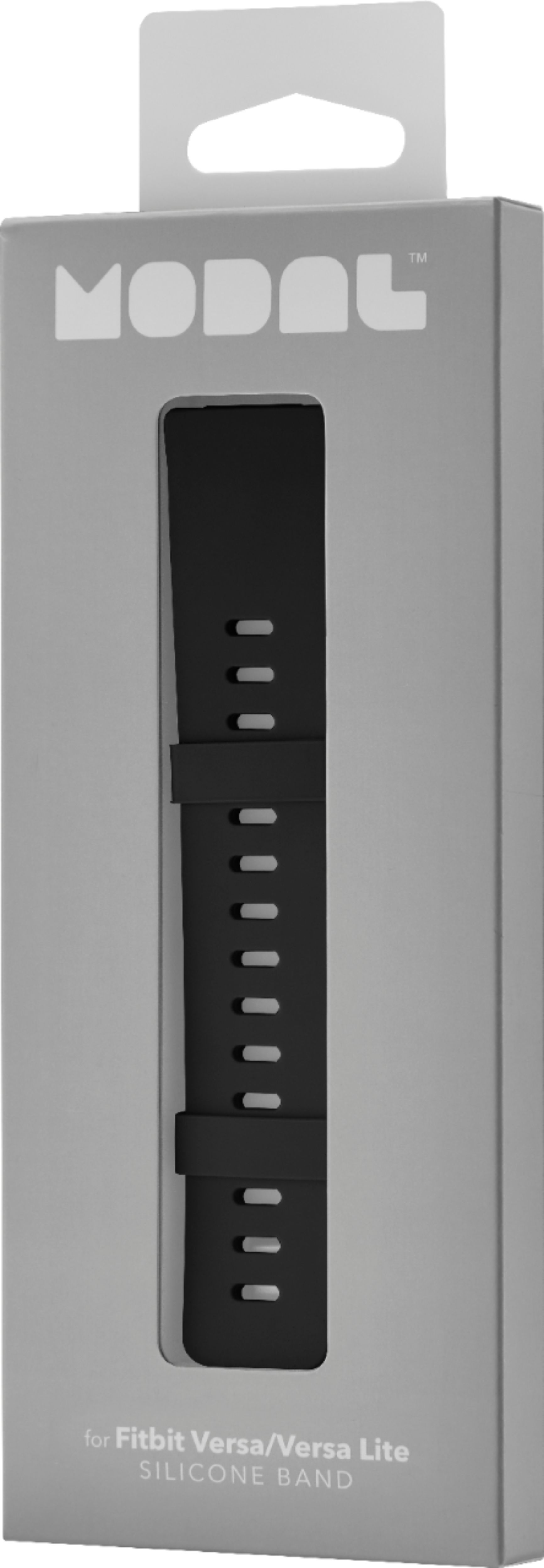 Modal™ Silicone Watch Band for Fitbit Versa 2, Fitbit Versa, and Fitbit  Versa Lite Black MD-FVBSBLK - Best Buy