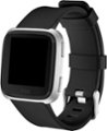 Left Zoom. Modal™ - Silicone Watch Band for Fitbit Versa 2, Fitbit Versa and Fitbit Versa Lite - Black.