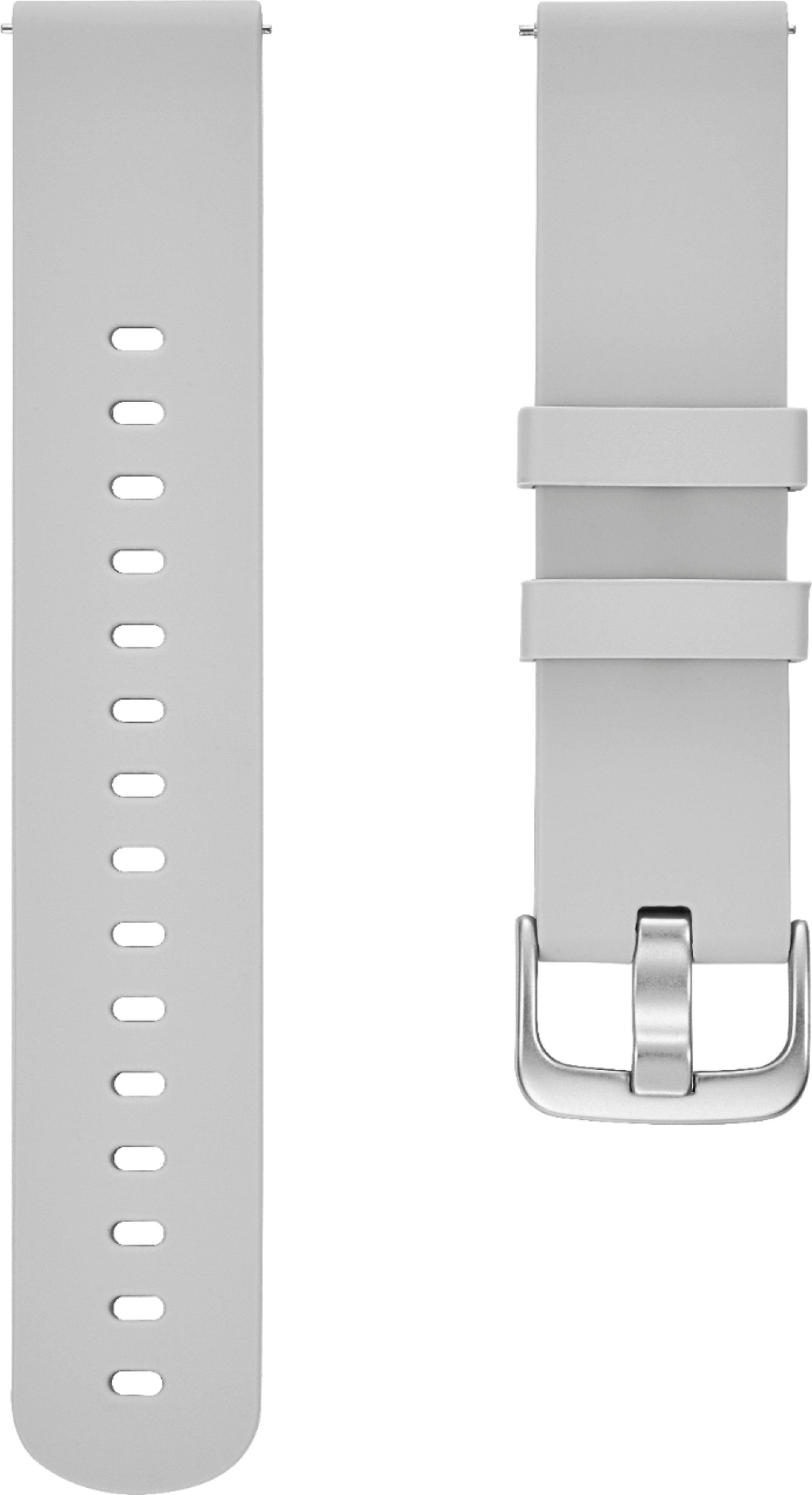 Alt View 11. Modal™ - Silicone Watch Band for Samsung Galaxy Watch, Galaxy Watch3, Galaxy Watch4, Galaxy Active, and Galaxy Active 2 - Stone.