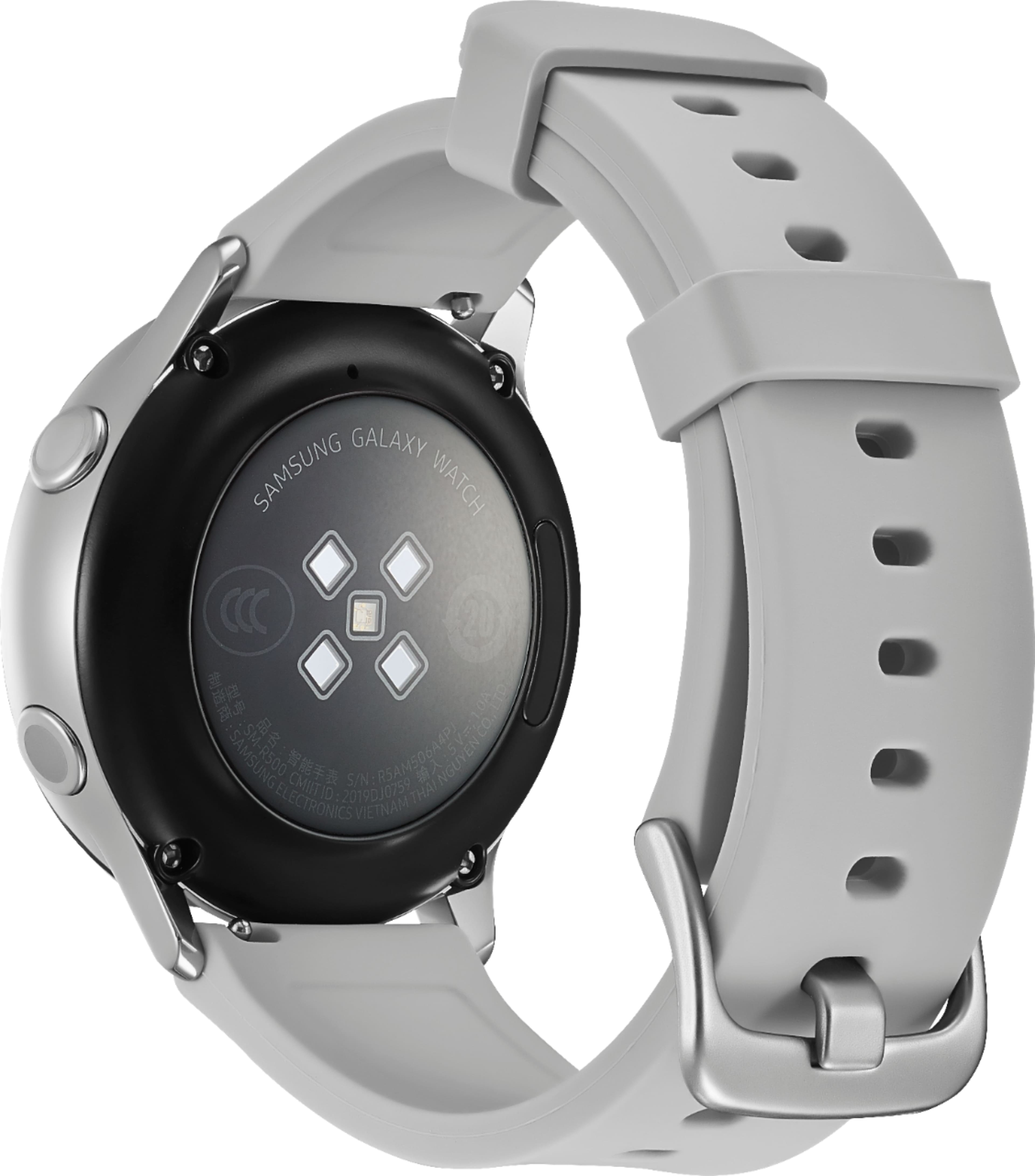 Alt View 12. Modal™ - Silicone Watch Band for Samsung Galaxy Watch, Galaxy Watch3, Galaxy Watch4, Galaxy Active, and Galaxy Active 2 - Stone.