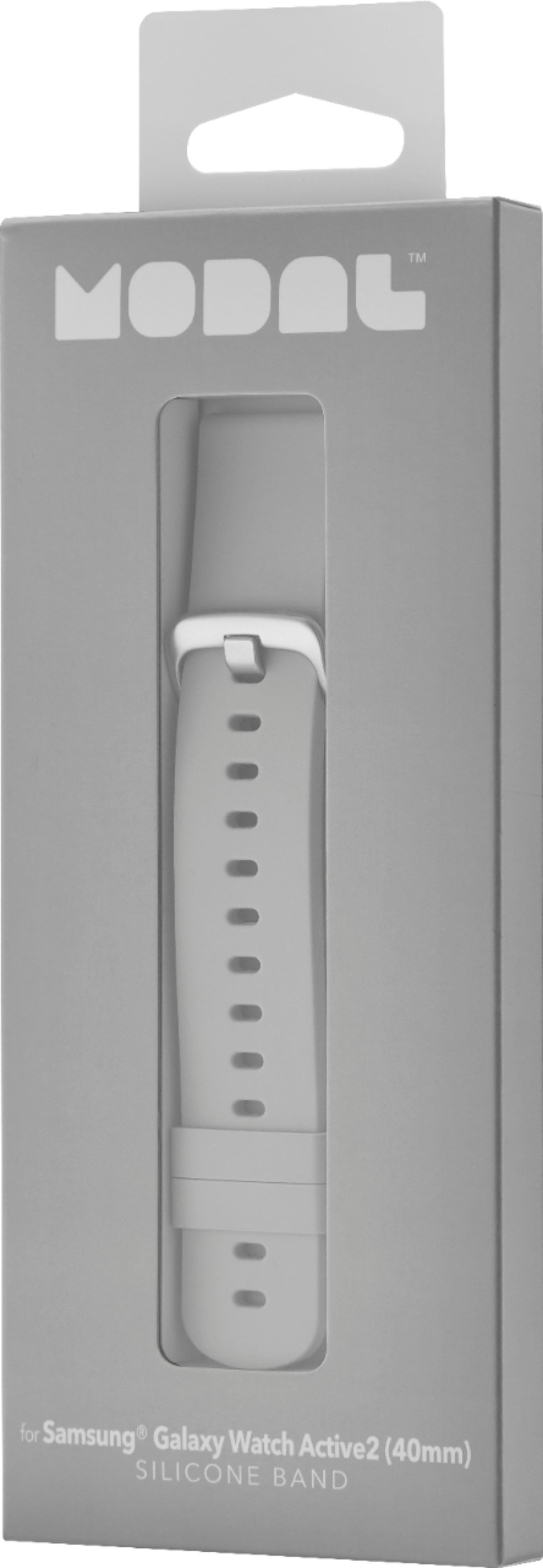 Alt View 14. Modal™ - Silicone Watch Band for Samsung Galaxy Watch, Galaxy Watch3, Galaxy Watch4, Galaxy Active, and Galaxy Active 2 - Stone.