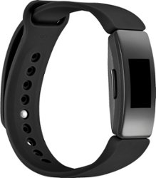 Modal™ - Silicone Band for Fitbit Inspire, Inspire 2, and Inspire HR - Black - Angle_Zoom