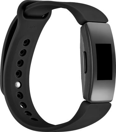 Angle. Modal™ - Silicone Band for Fitbit Inspire, Inspire 2, and Inspire HR - Black.