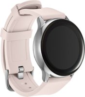 Modal™ - Silicone Watch Band for Samsung Galaxy Watch, Galaxy Watch3, Galaxy Watch4, Active and Active 2 - Soft Pink - Angle_Zoom
