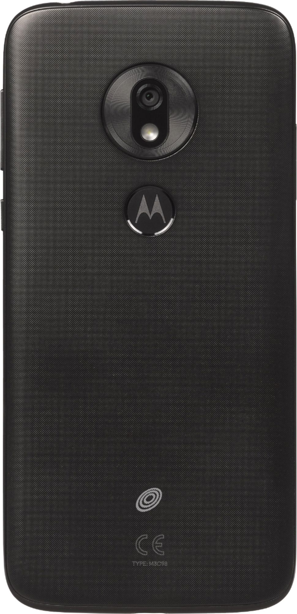 Back View: Simple Mobile - Motorola moto g⁷ optimo - Starry Black