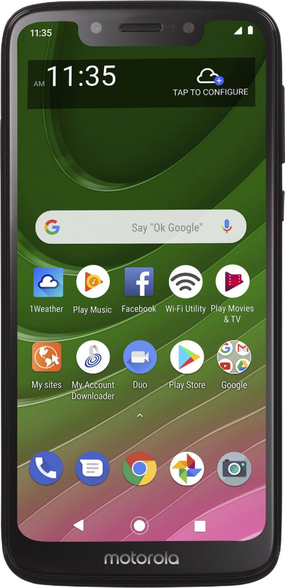 Front. Motorola - moto g⁷ optimo - Starry Black.