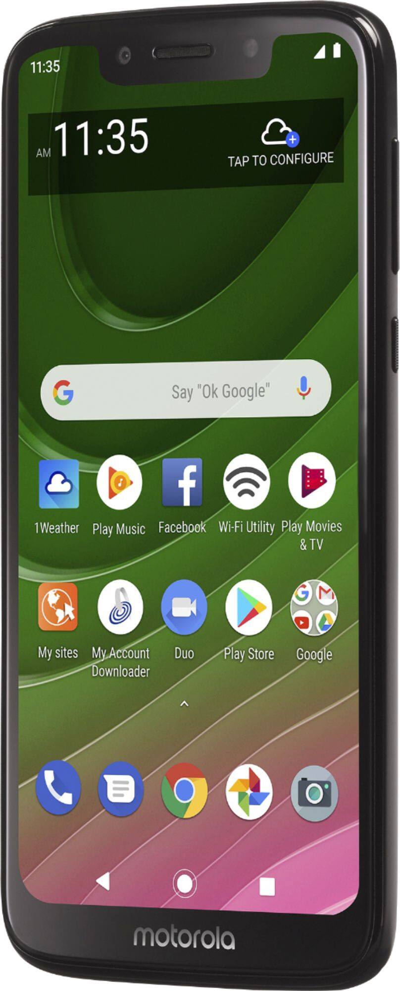 Left. Motorola - moto g⁷ optimo - Starry Black.