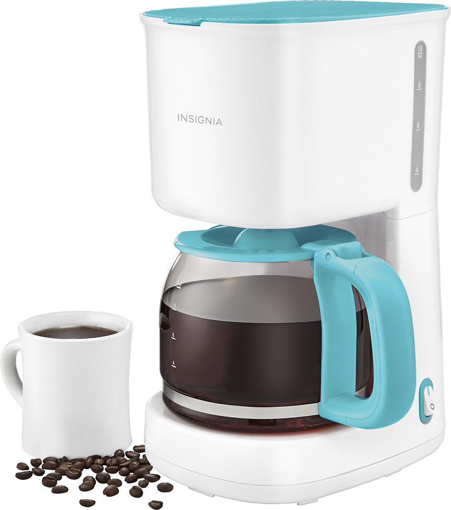 Best Buy: Insignia™ 10-Cup Coffeemaker Blue NS-CM10BL6